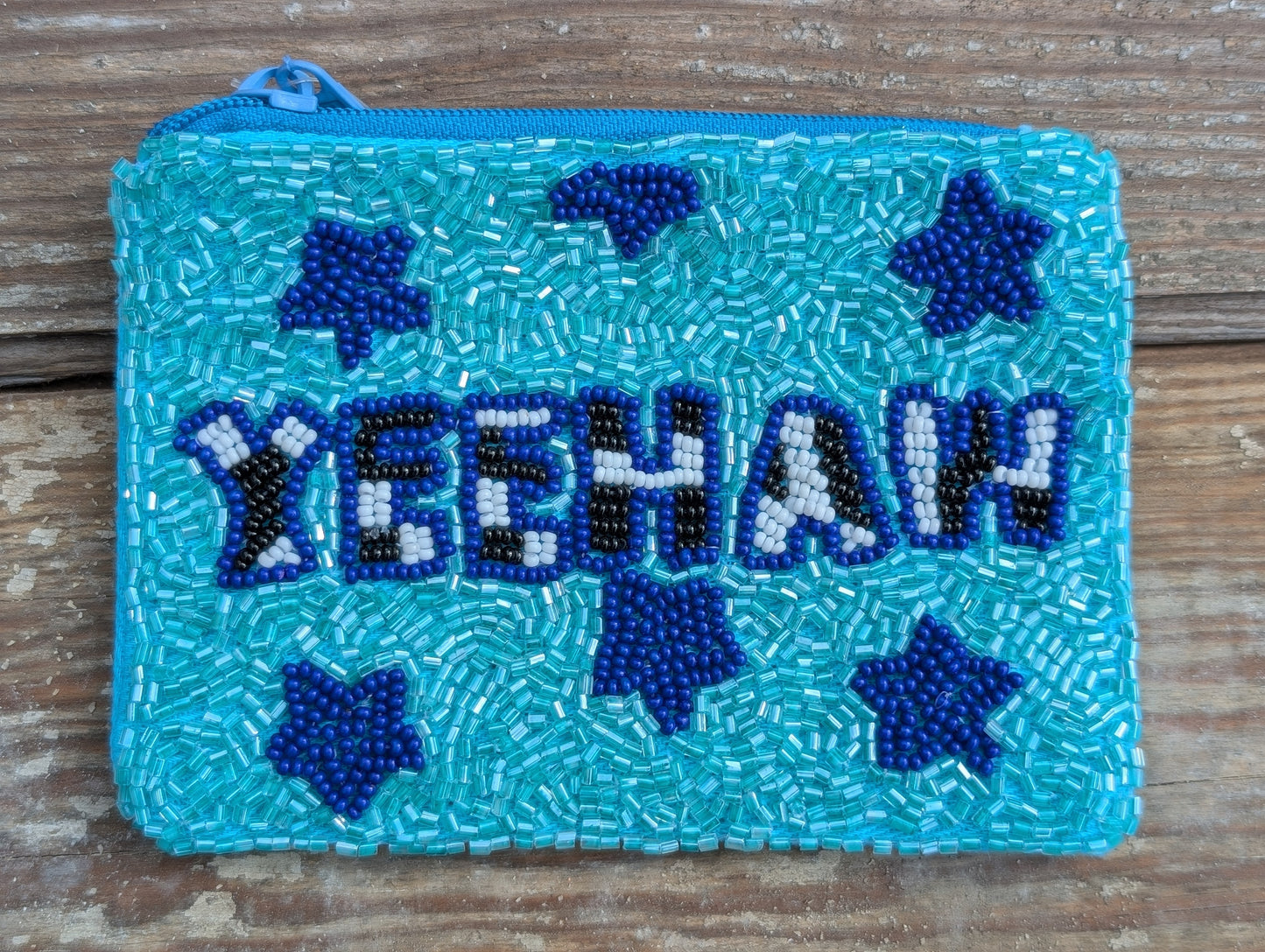 Teal Yee Haw Coin Purse