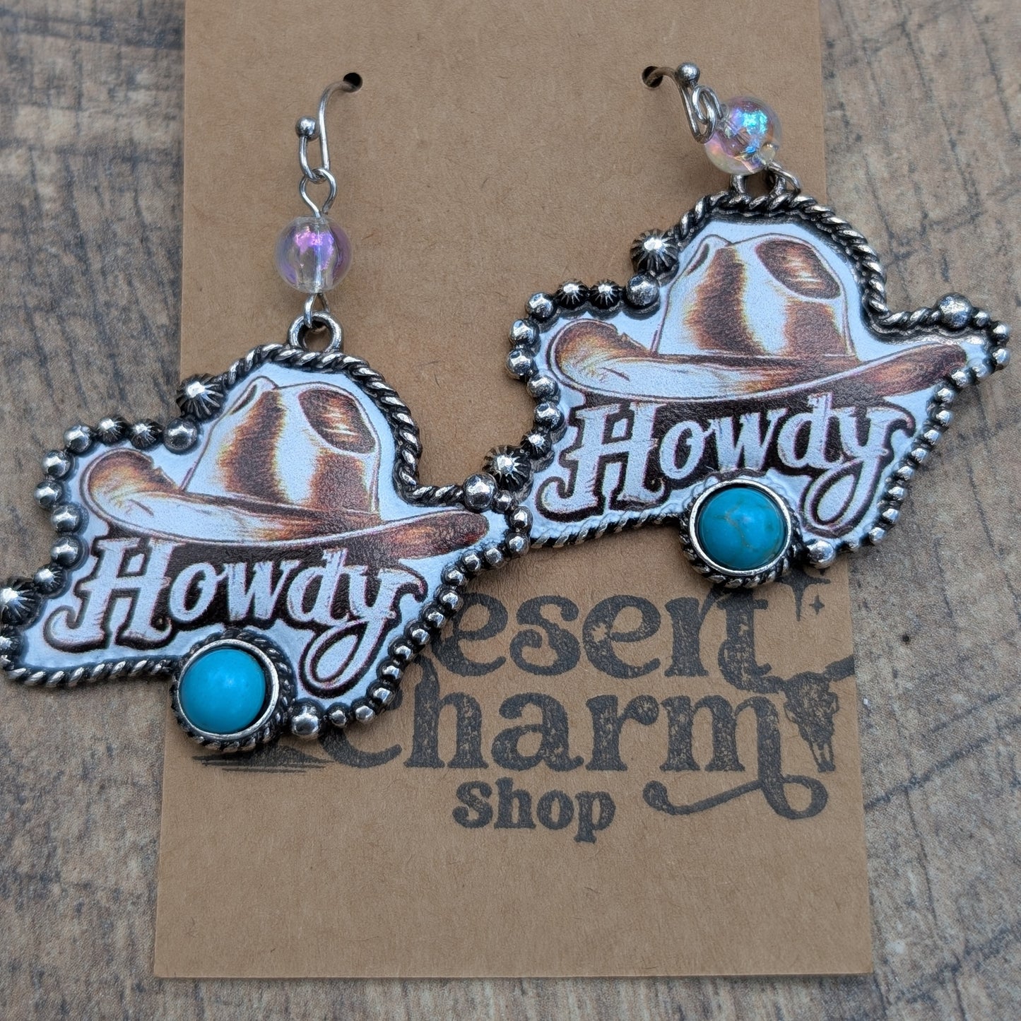 Howdy Cowboy Hat Earrings