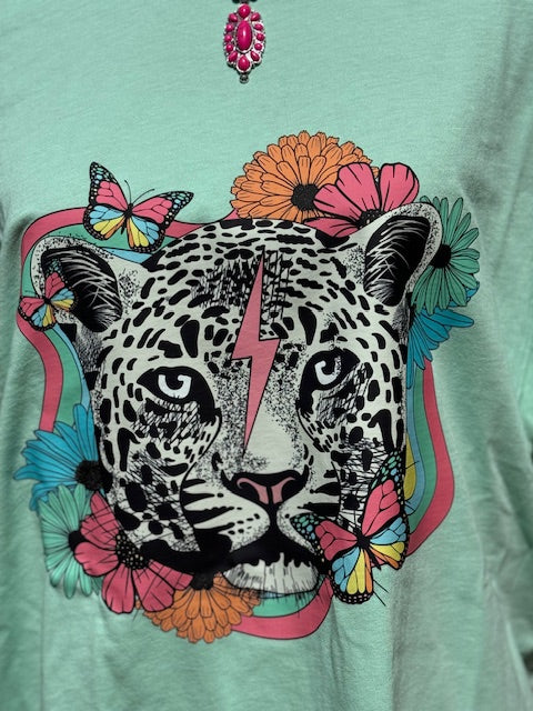 Wild Cheetah Graphic Tshirt