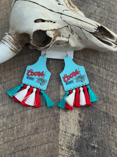 Coors Rodeo Tassel Earrings