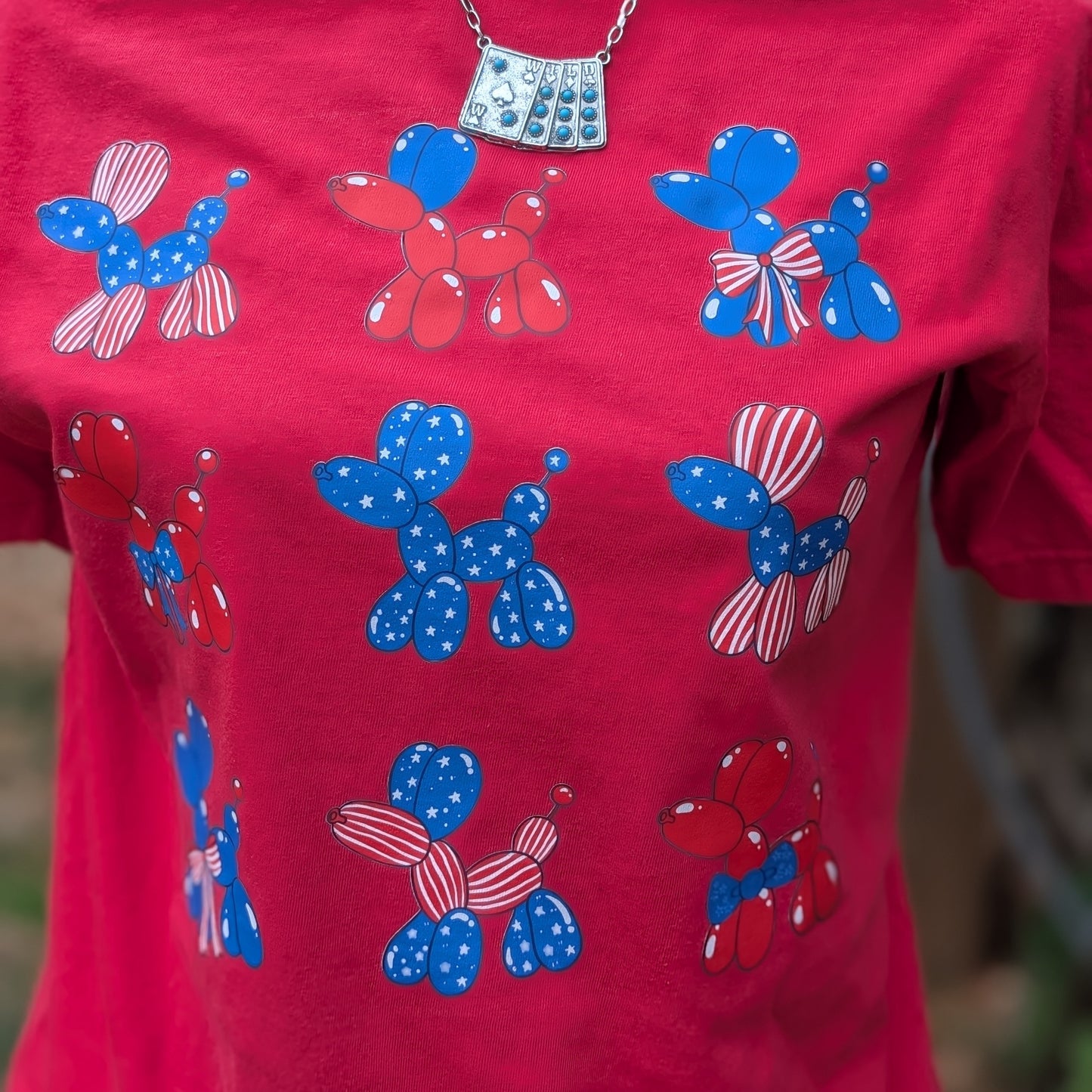 Balloon Dog Fourth Of July