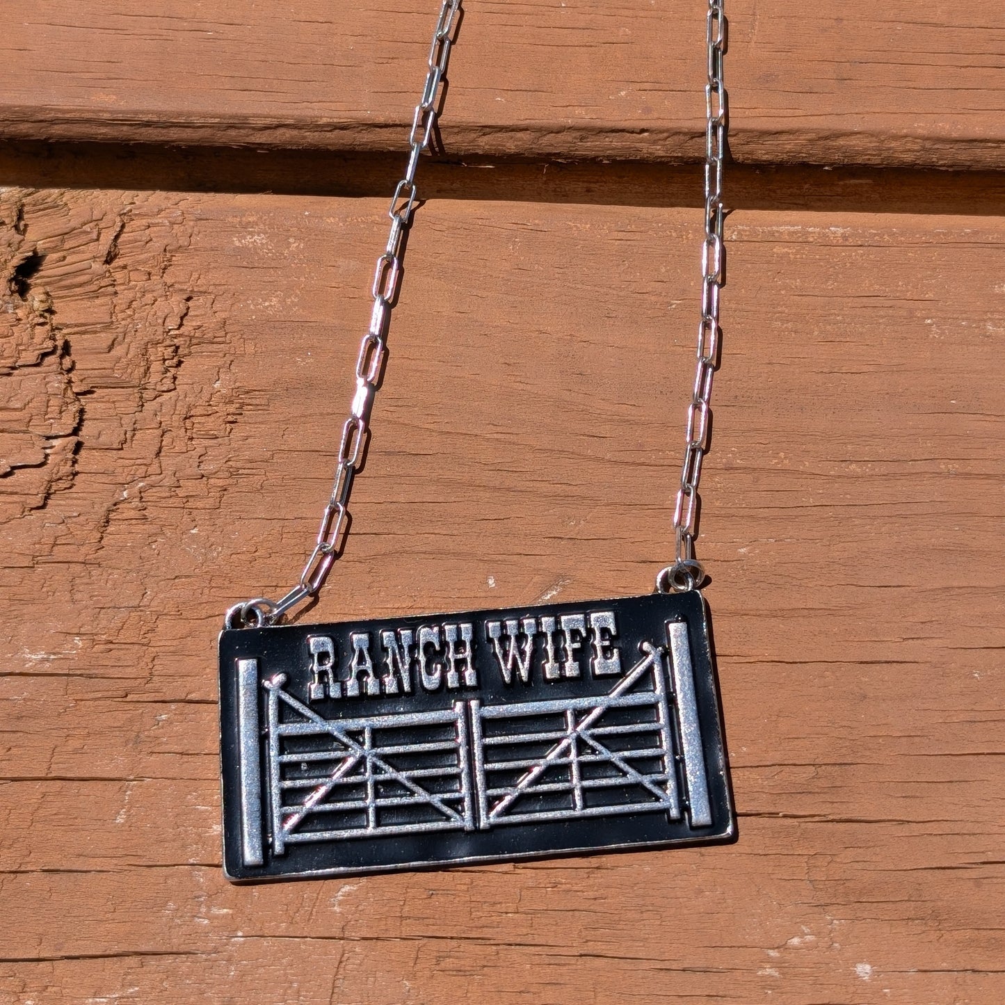 Ranch Wife Bar necklace