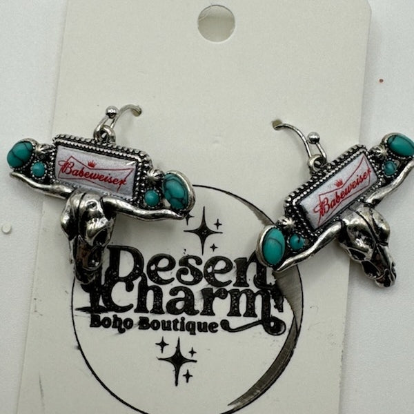 Babeweiser Steer Head Earrings