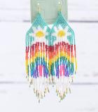 Multicolored Seeded Earrings