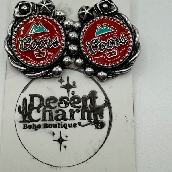 Coors Earrings Red Large