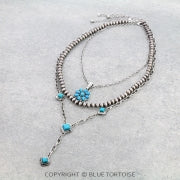 Multi Strand Concho Necklace