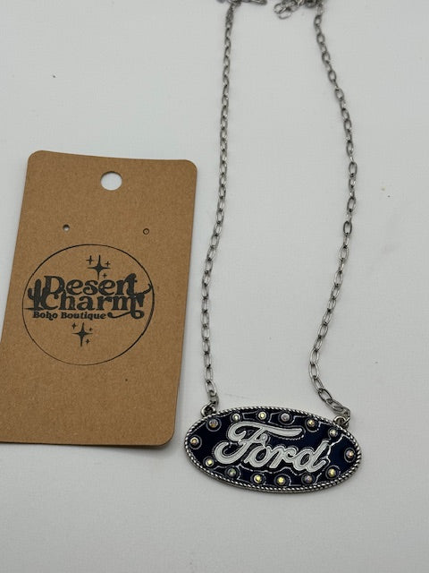 Ford Oval Necklace