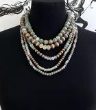 Patina Layered Bead Necklace