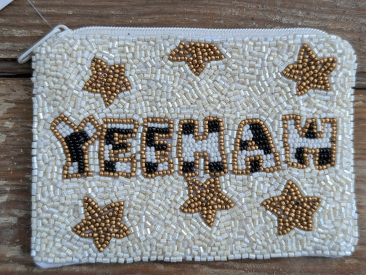 Gold Yee Haw Coin Purse