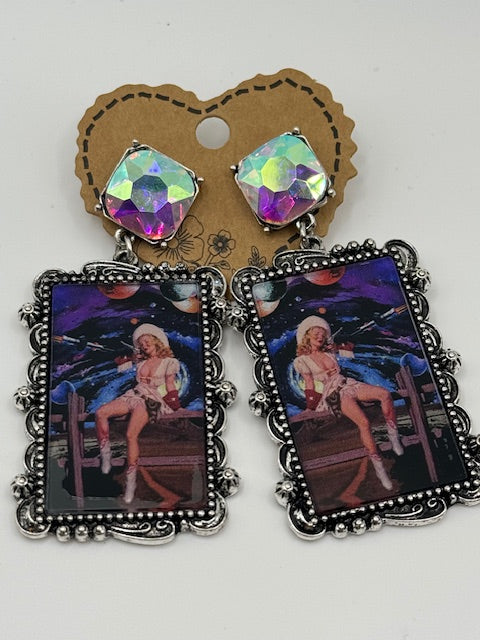 Cosmic Cowgirl Post Earrings