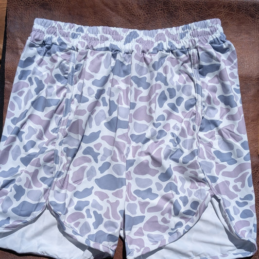 Grey Camo Shorts