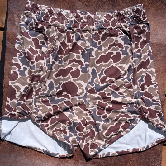 Brown Camo Shorts