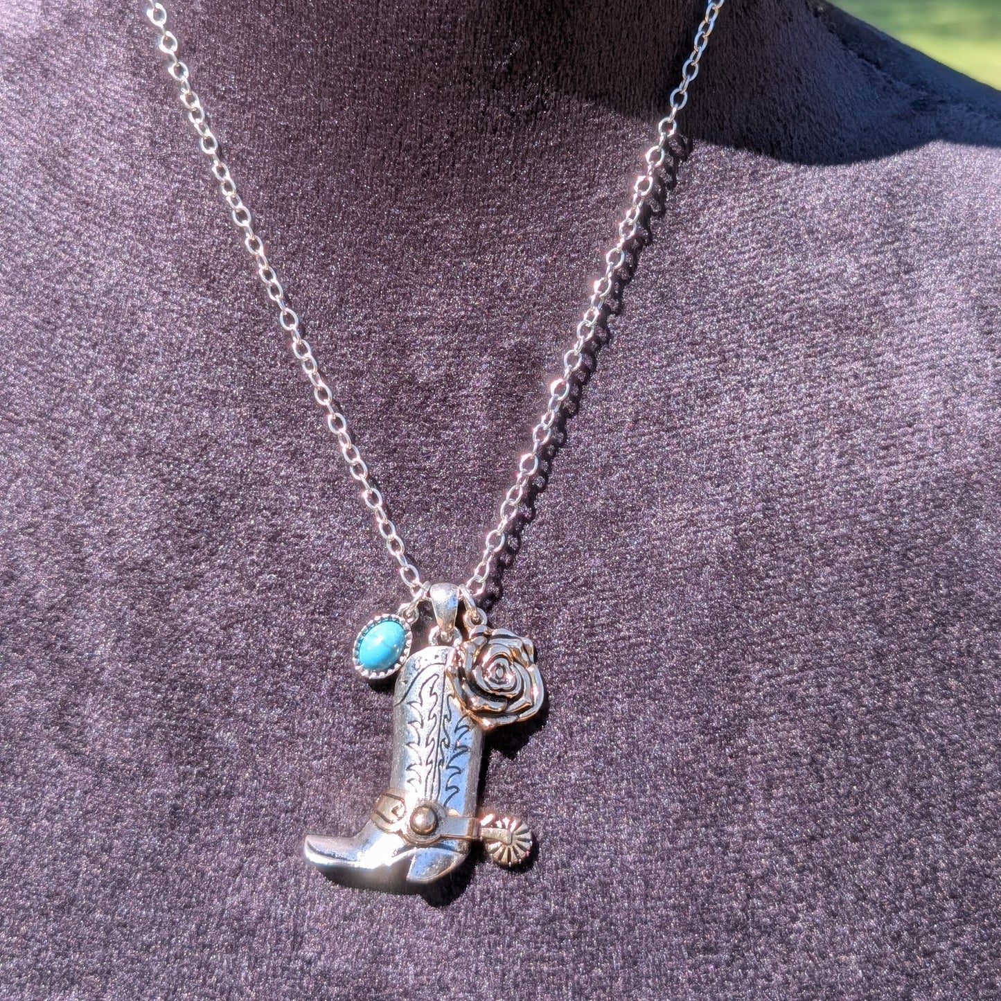 Dangle Boots Necklace