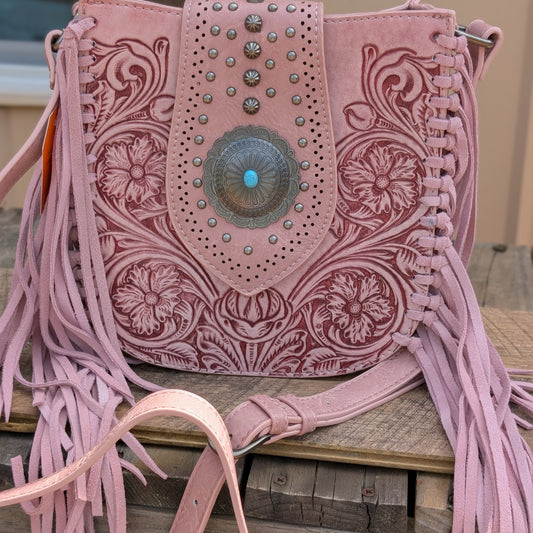 Pink MW Crossbody Handbag