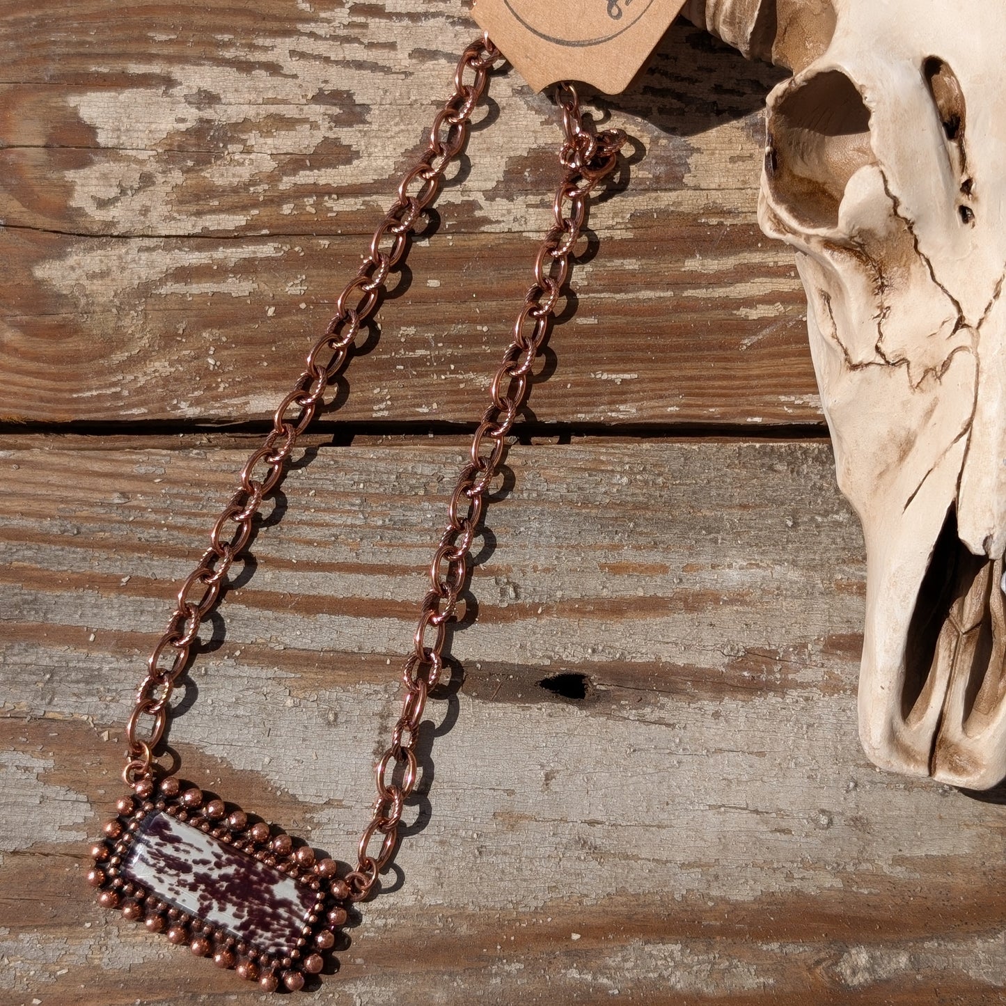 Brown Spotted Necklace