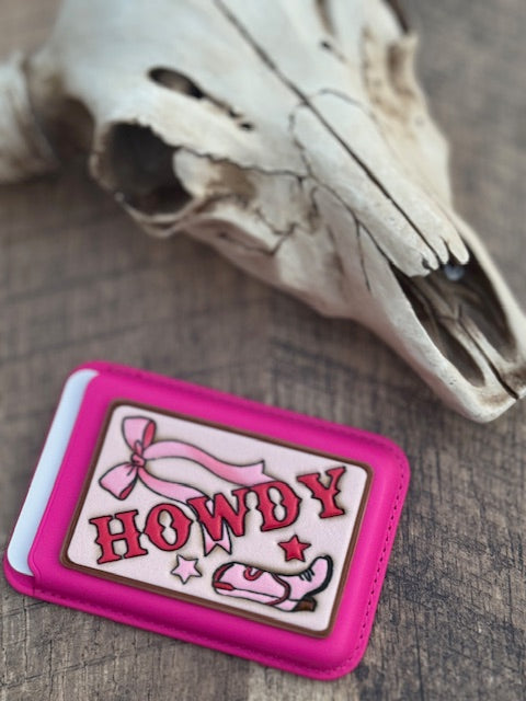 Howdy Tooled Magsafe Card Wallet