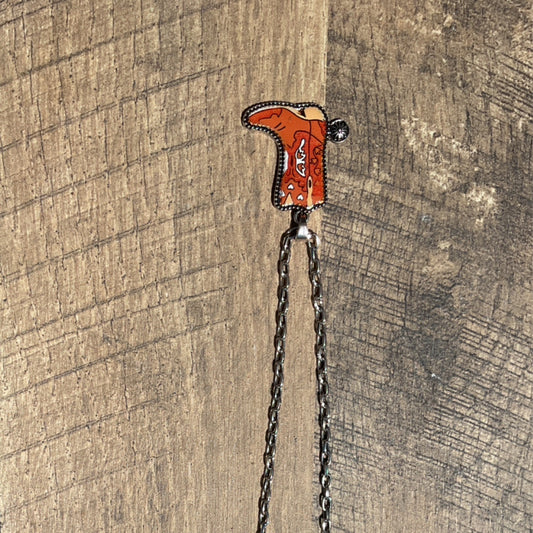 Cowboy Boot Necklace