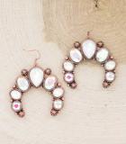 Copper Concho Earrings