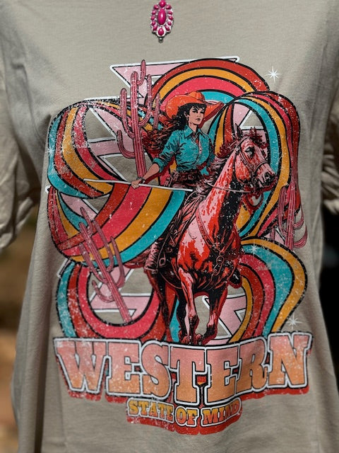 Western State Of Mind Graphic Tshirt