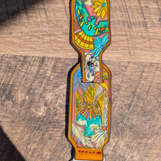 Thunderbird Colored Tooled Watchband