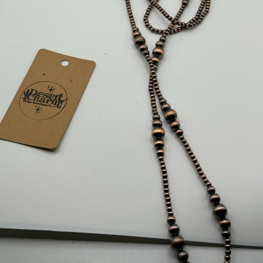3 Layer Brown Navajo Pearl Necklace