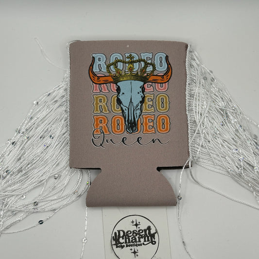 Rodeo Rodeo Rodeo Fringed koozie