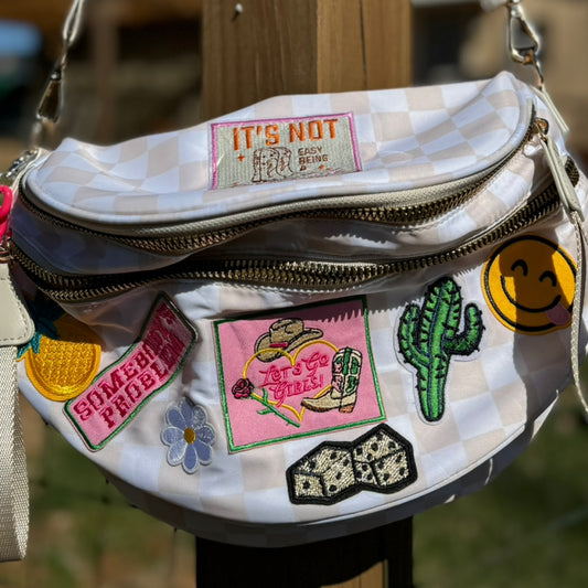 Tan Patch Bum Bag