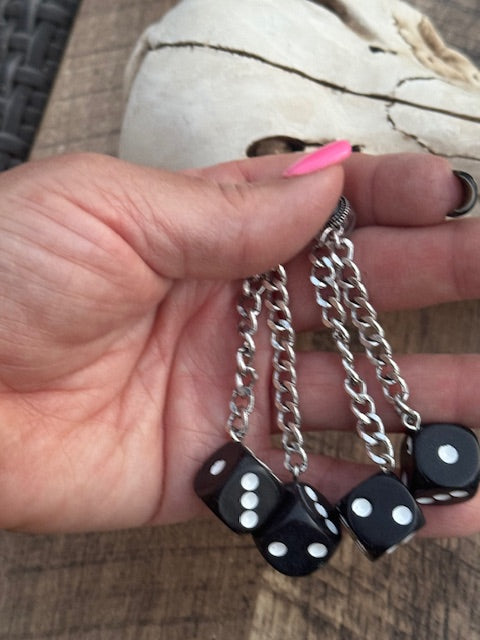 Black Dice Earrings