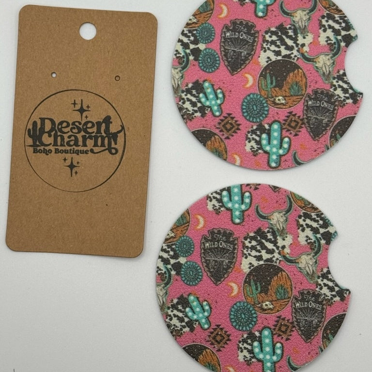 Floral Car Coasters