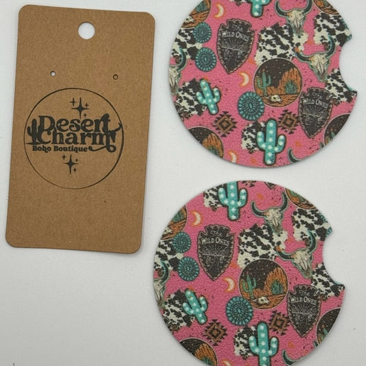 Floral Car Coasters