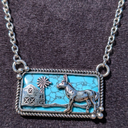 Turquoise Donkey Necklace