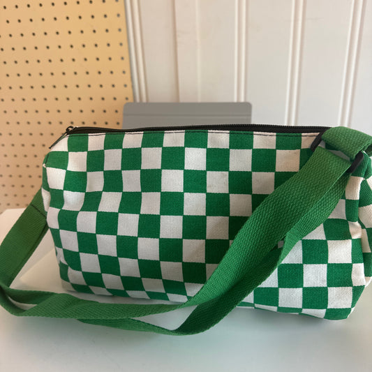 Green Checkerboard Bag