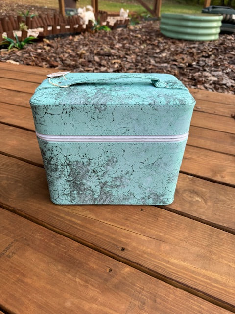 Teal Train Case