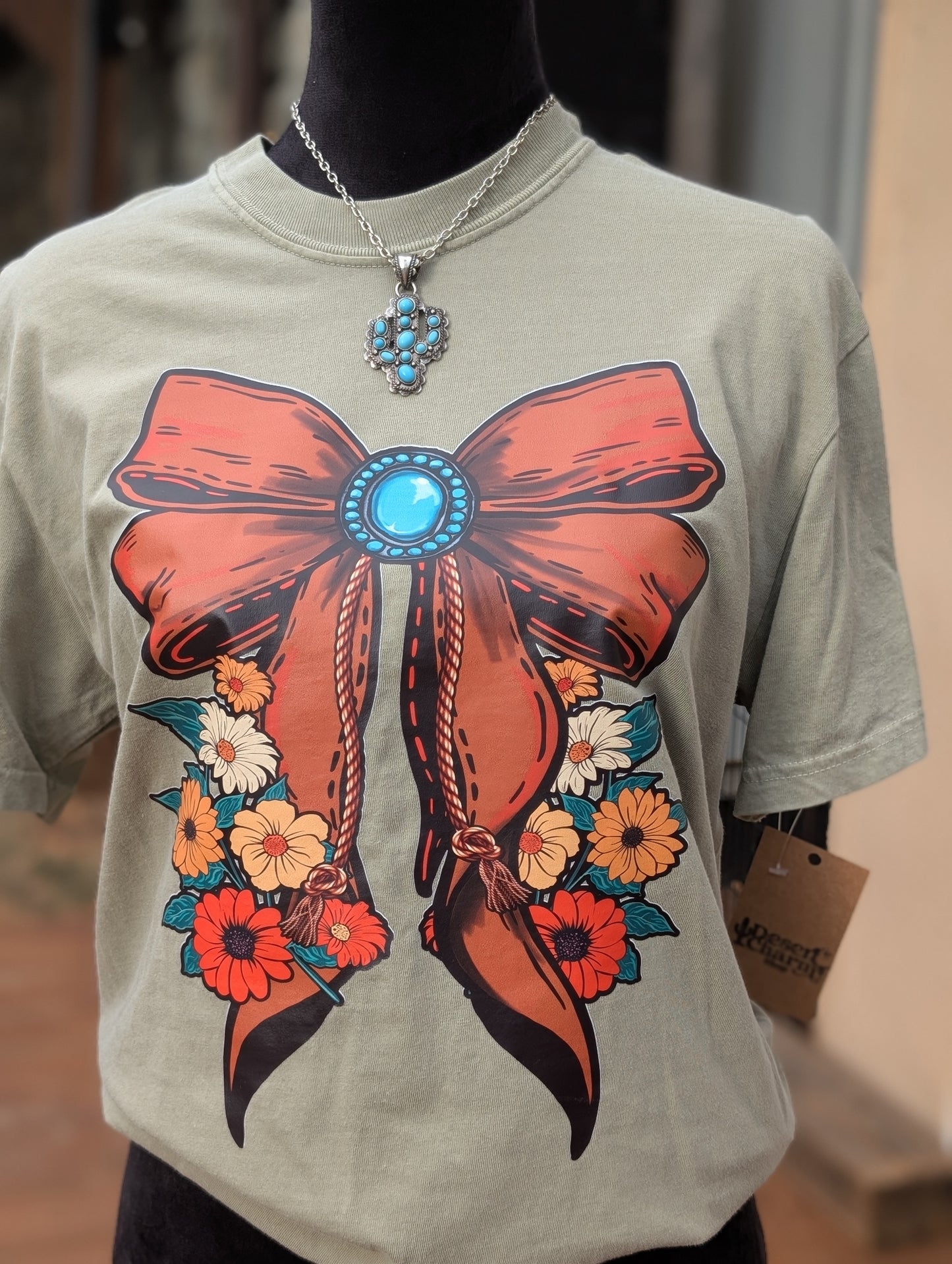 Floral Bow Graphic Tee