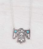 Teal Thunderbird Necklace