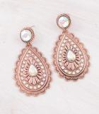 Copper Dangle Earrings