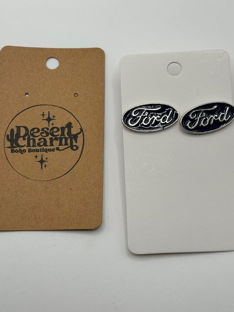 Ford Earrings Small Oval