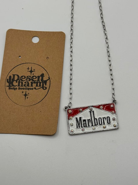 Marlboro Rhinestone Necklace